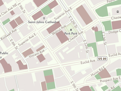 downtown cleveland public parking map
